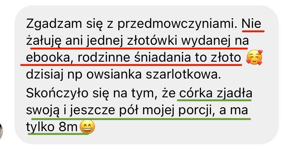 Opinia klientki
