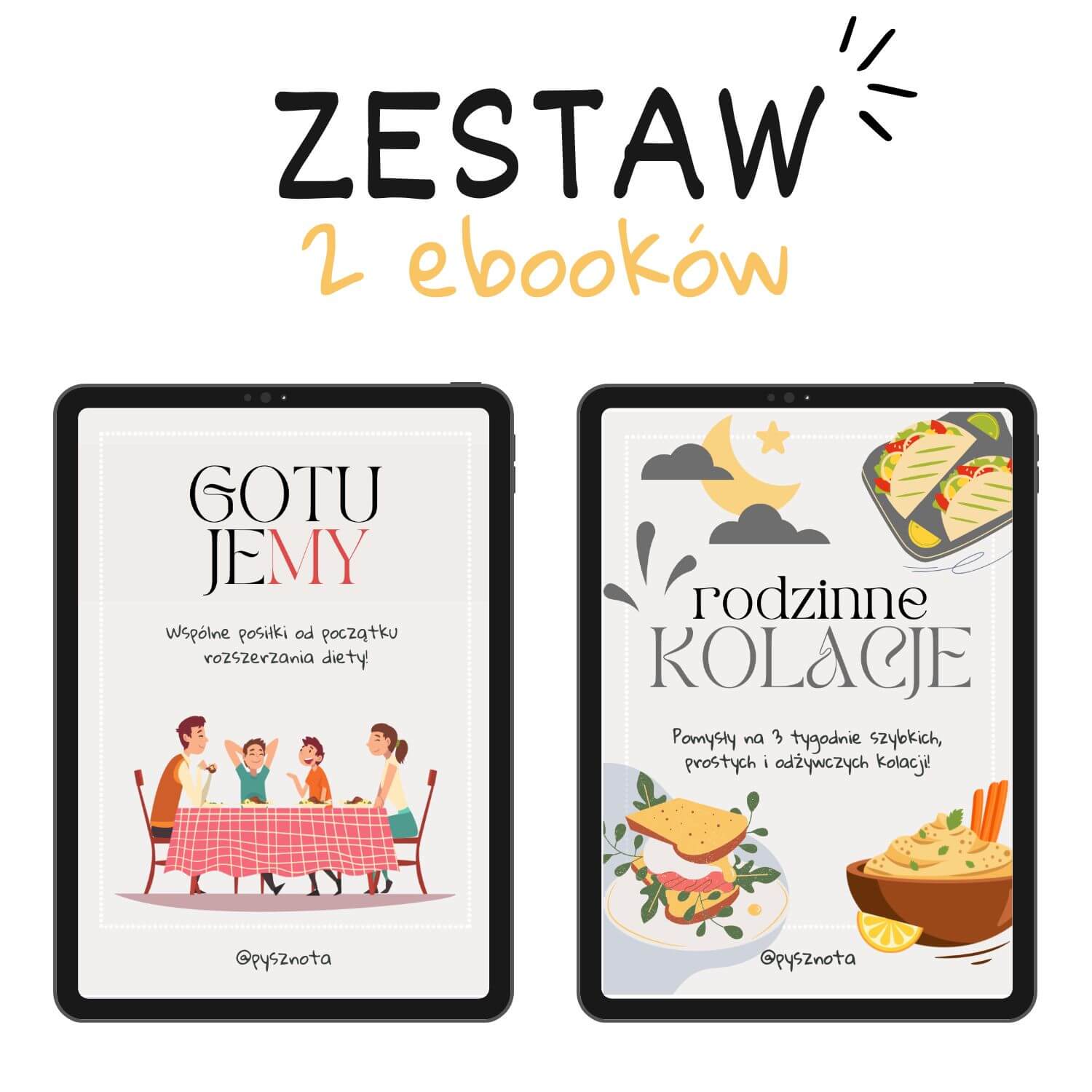 Zestaw 2 ebooków: Rodzinne Kolacje + GotuJEMY