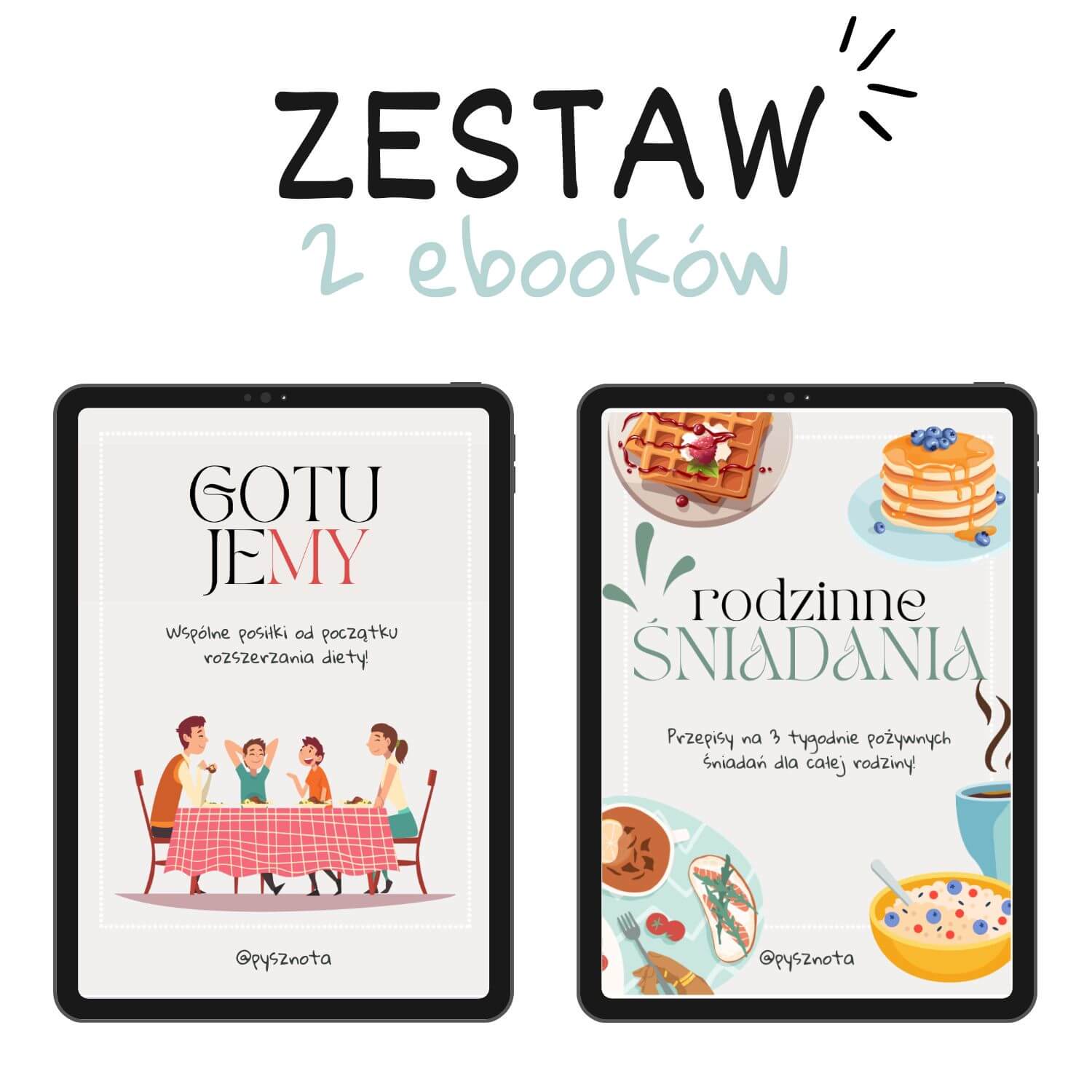 Zestaw 2 ebooków: Gotujemy + Rodzinne Śniadania