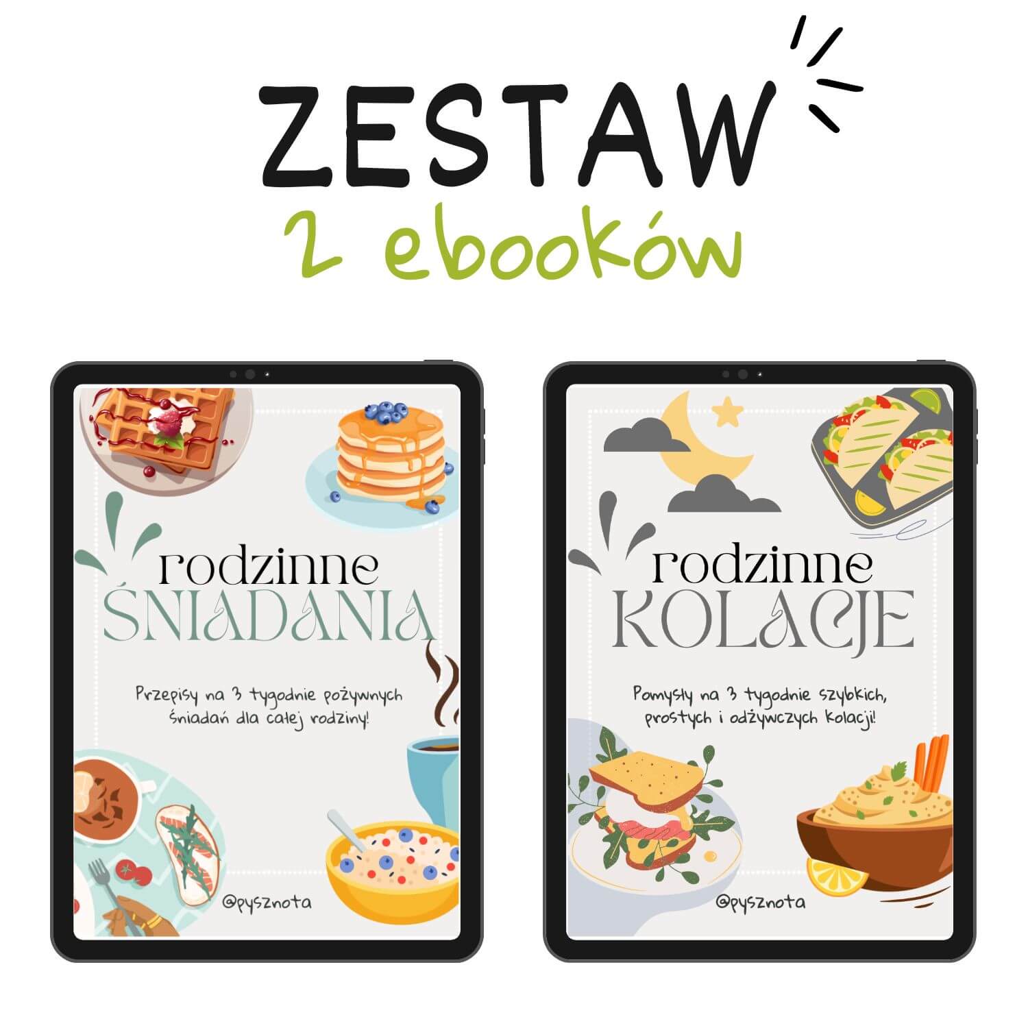 Zestaw 2 ebooków: Rodzinne Śniadania + Rodzinne Kolacje